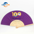 promotional bamboo foldable hand fan in hotsale